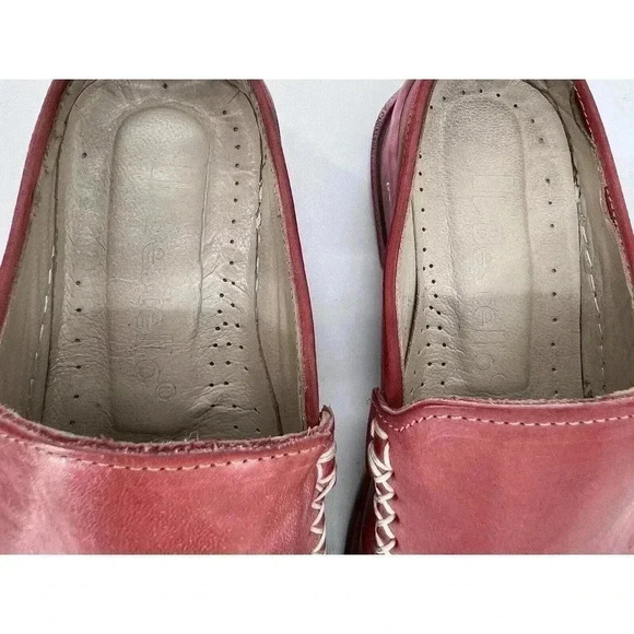 BESTELLO PAPILLON RED SLIDE ON MULE EXCELLENT CONDITION SIZE EU 37 US 6.5 UK 4.5 - Picture 6 of 9